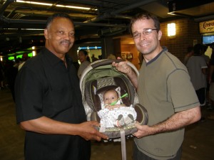 Jesse Jackson with Ultimate Sports Baby