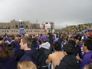 Fans Storm Ryan Field